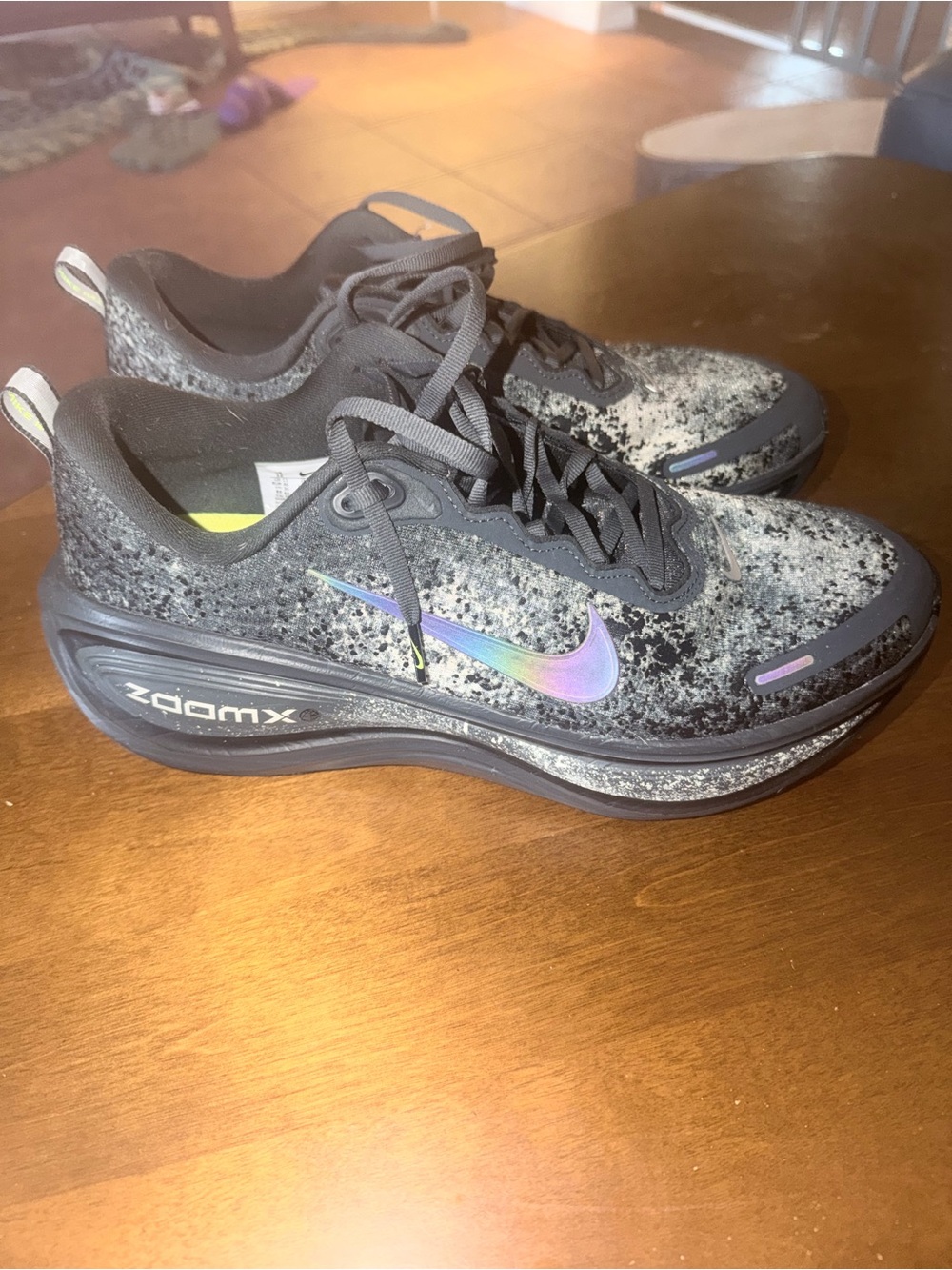 Nike Black Speckled ZoomX w/
Iridescent Swoosh